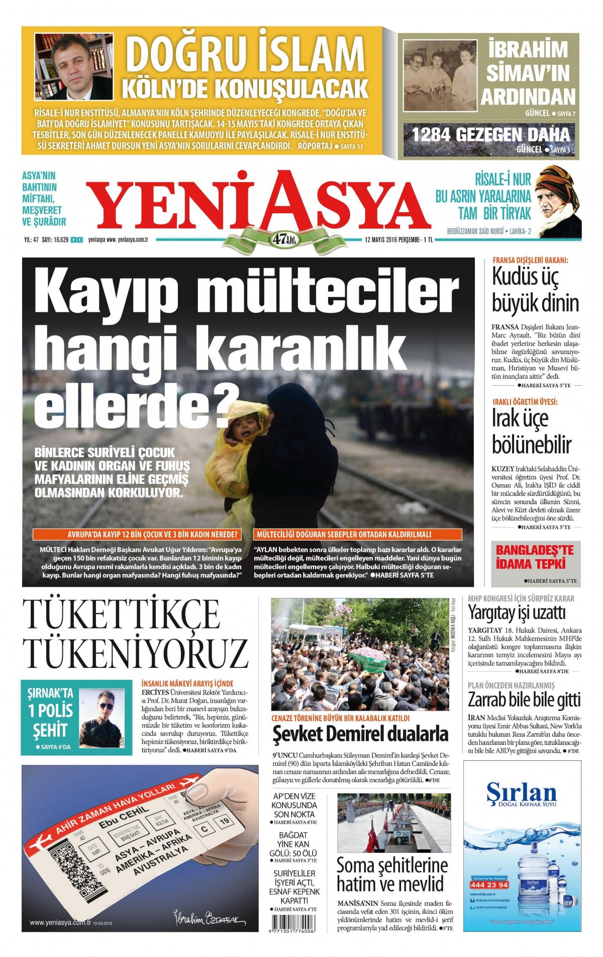 12 Mayıs 2016 gazete manşetleri - 16