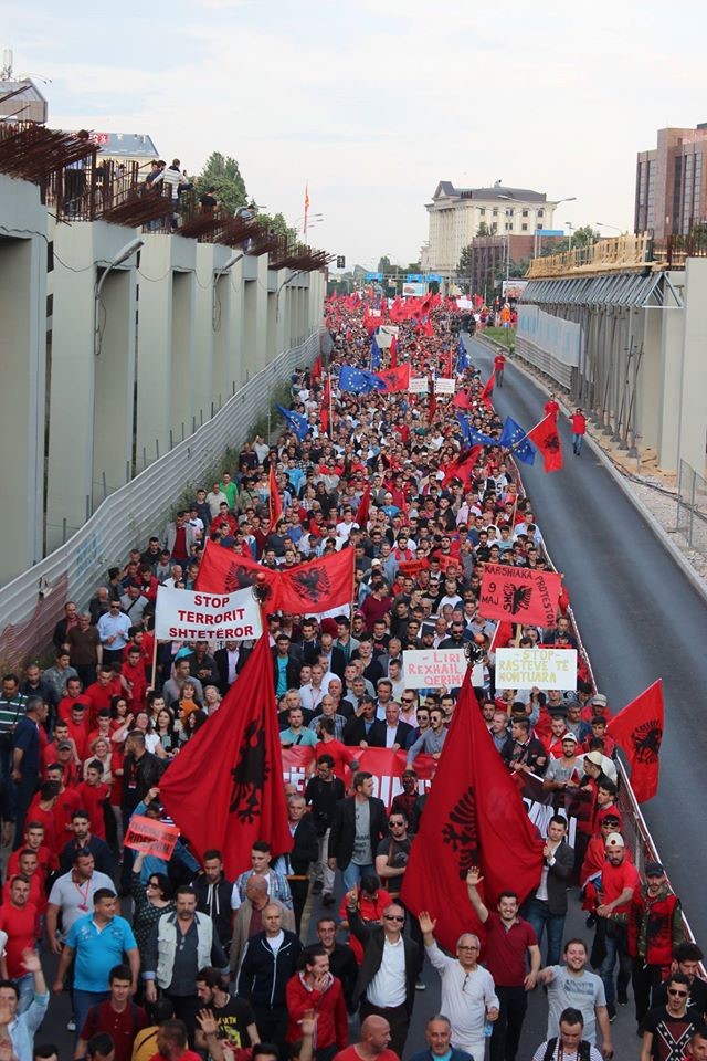 Makedonya'da hükümet protesto edildi - 507