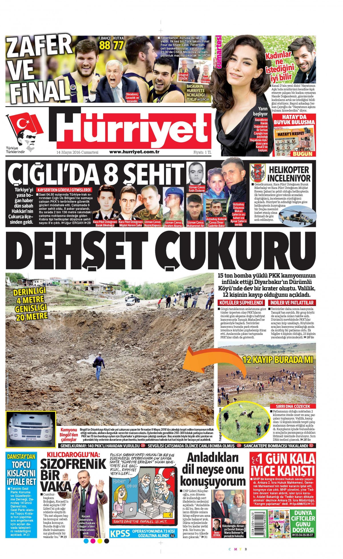 14 Mayıs 2016 gazete manşetleri - 26