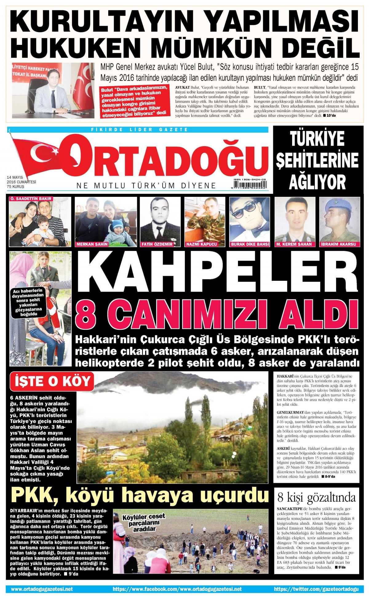 14 Mayıs 2016 gazete manşetleri - 10