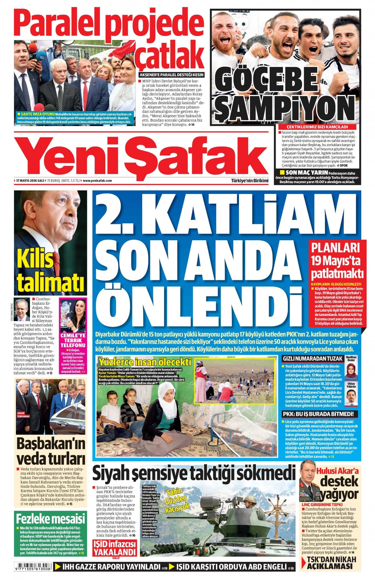 17 Mayıs 2016 gazete manşetleri - 759