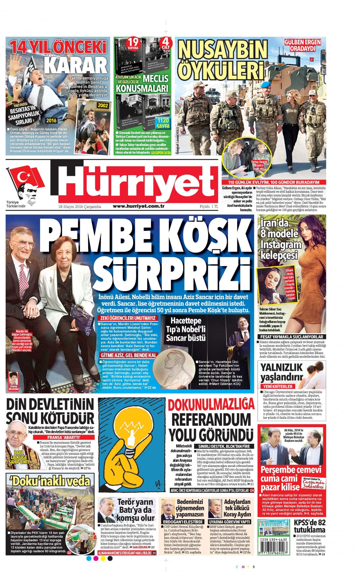 18 Mayıs 2016 gazete manşetleri - 6