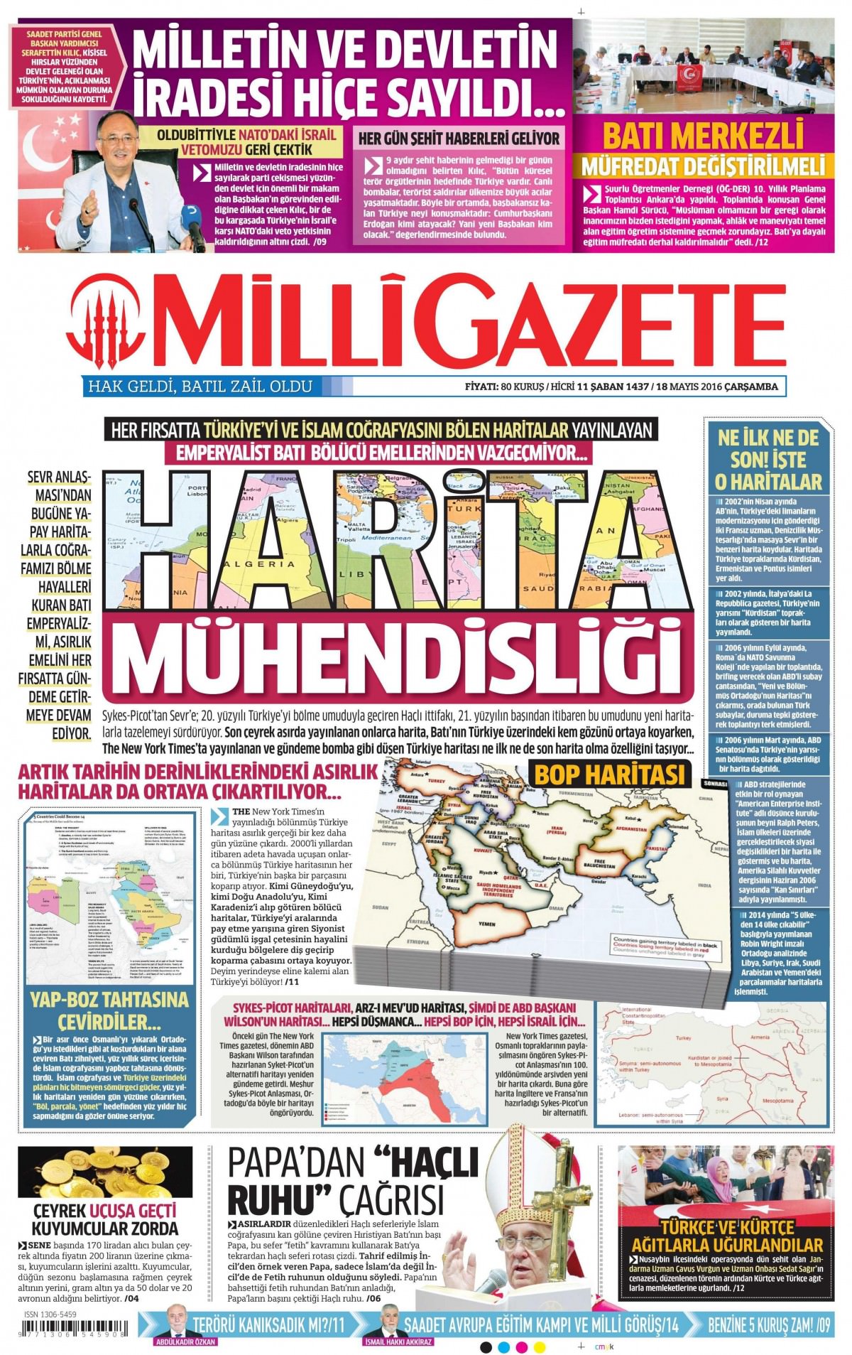 18 Mayıs 2016 gazete manşetleri - 24