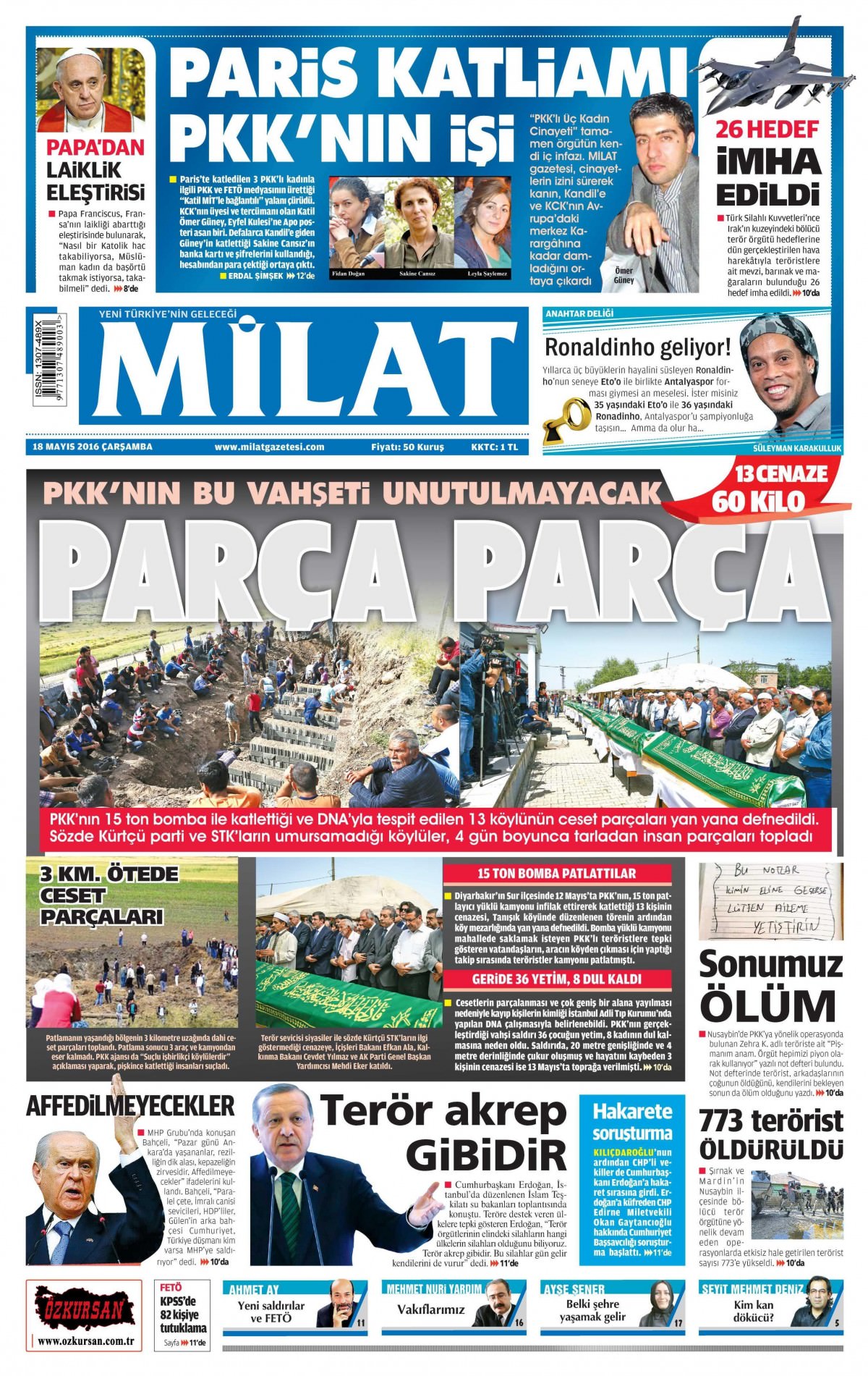 18 Mayıs 2016 gazete manşetleri - 11