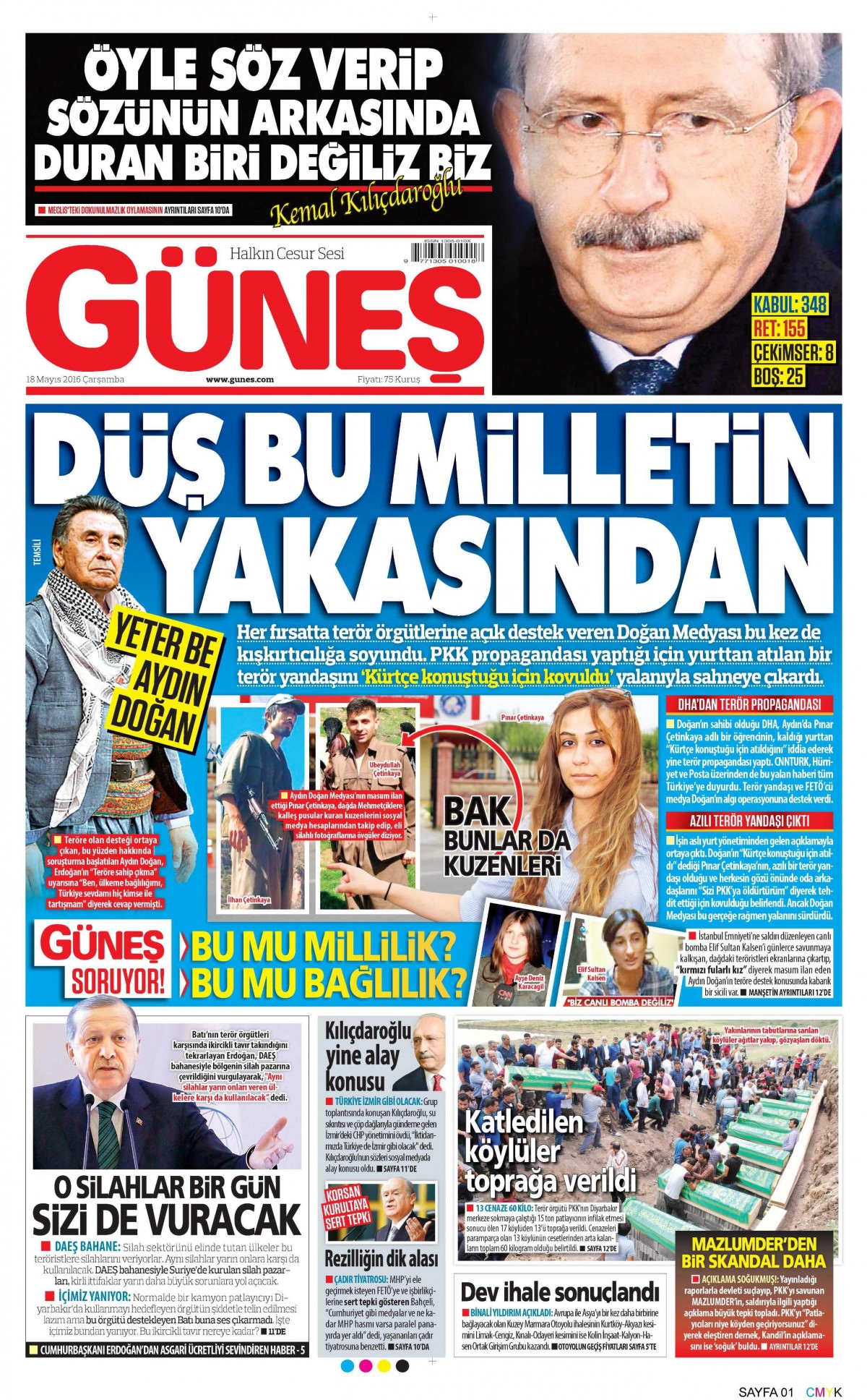 18 Mayıs 2016 gazete manşetleri - 9