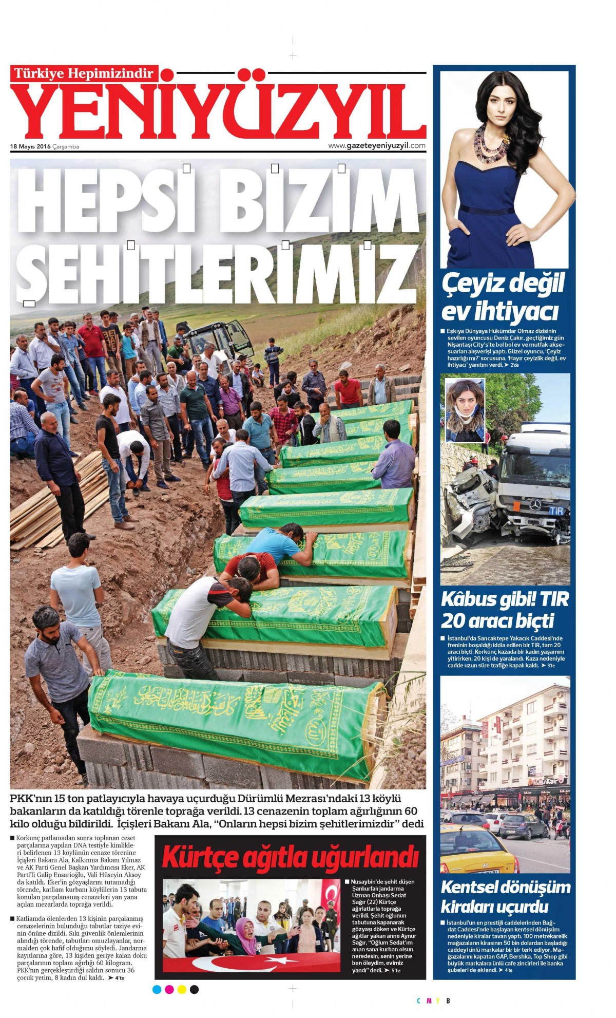 18 Mayıs 2016 gazete manşetleri - 3