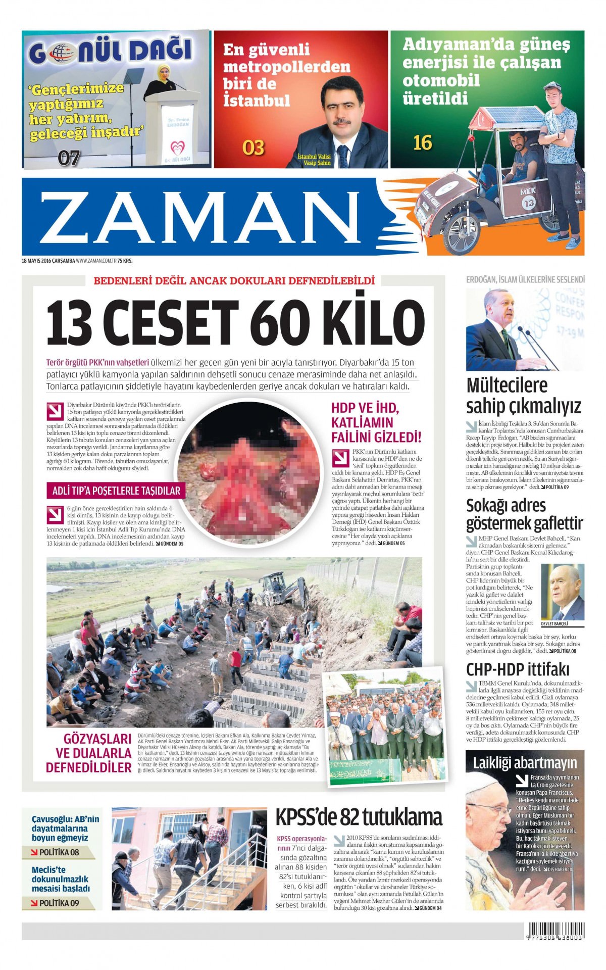 18 Mayıs 2016 gazete manşetleri - 28