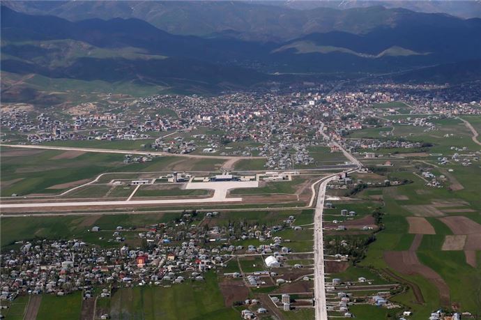 Hakkari'nin kuşbakışı görünümü - 540