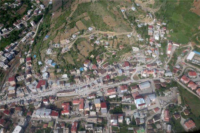 Hakkari'nin kuşbakışı görünümü - 733