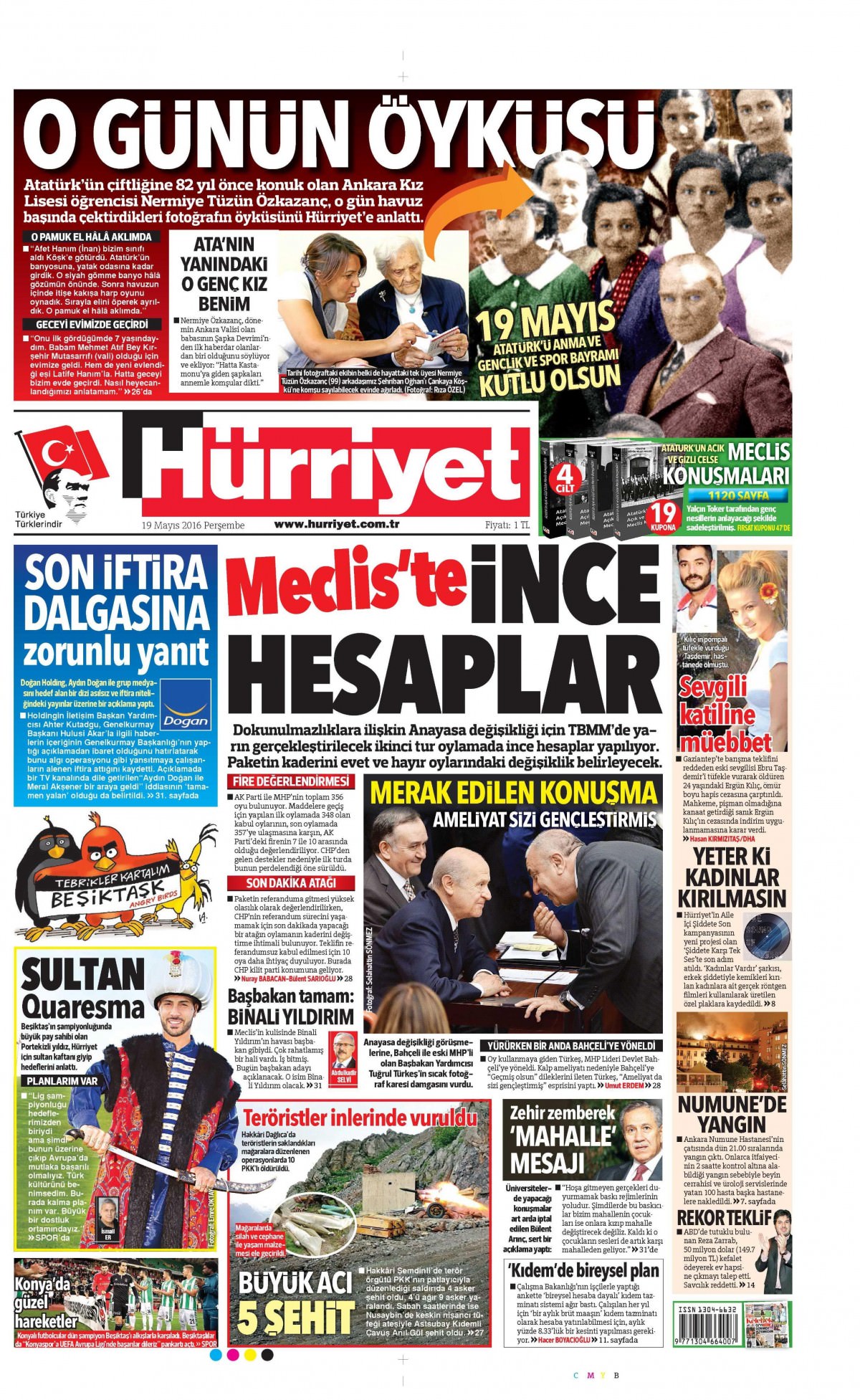 19 Mayıs 2016 gazete manşetleri - 8
