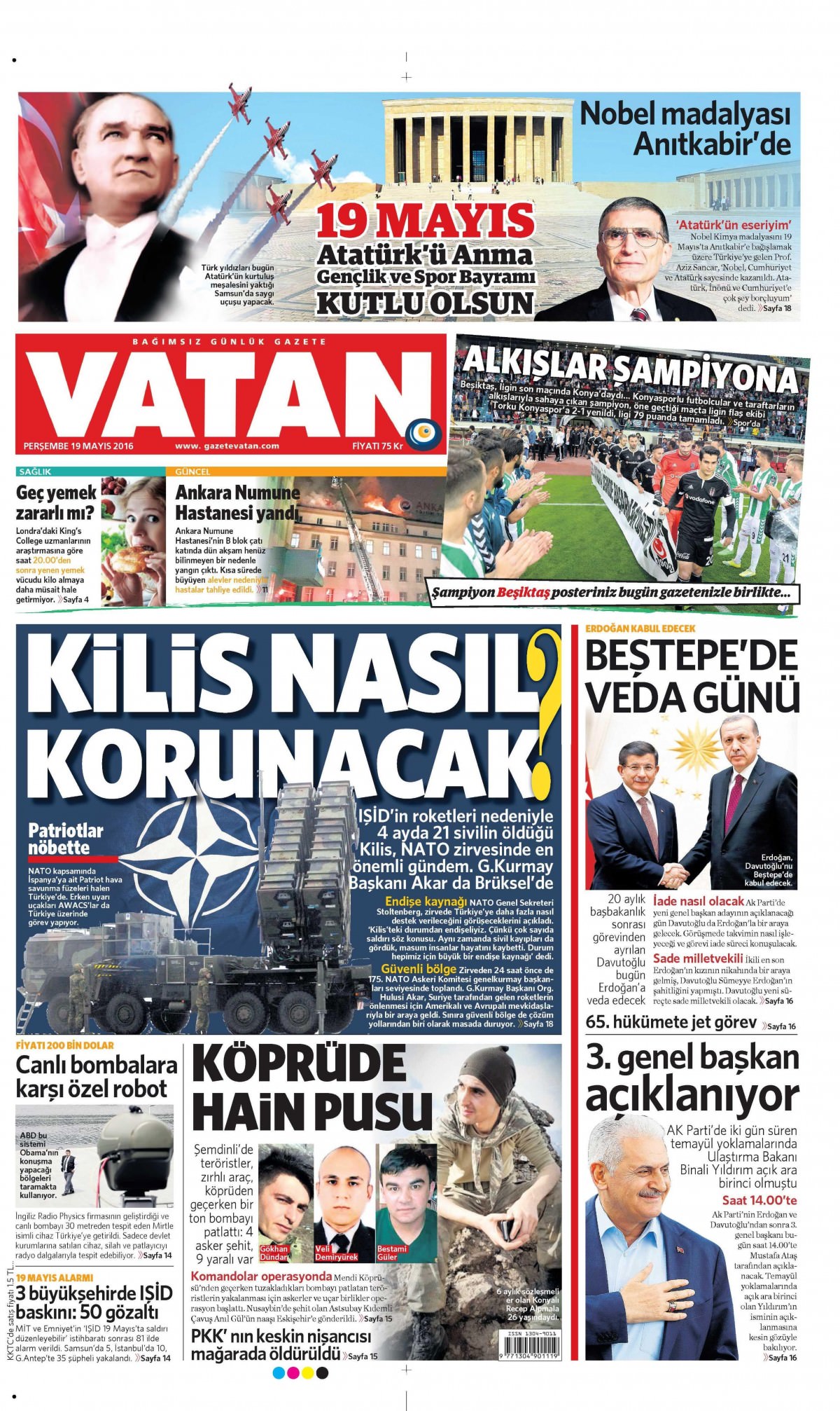 19 Mayıs 2016 gazete manşetleri - 26