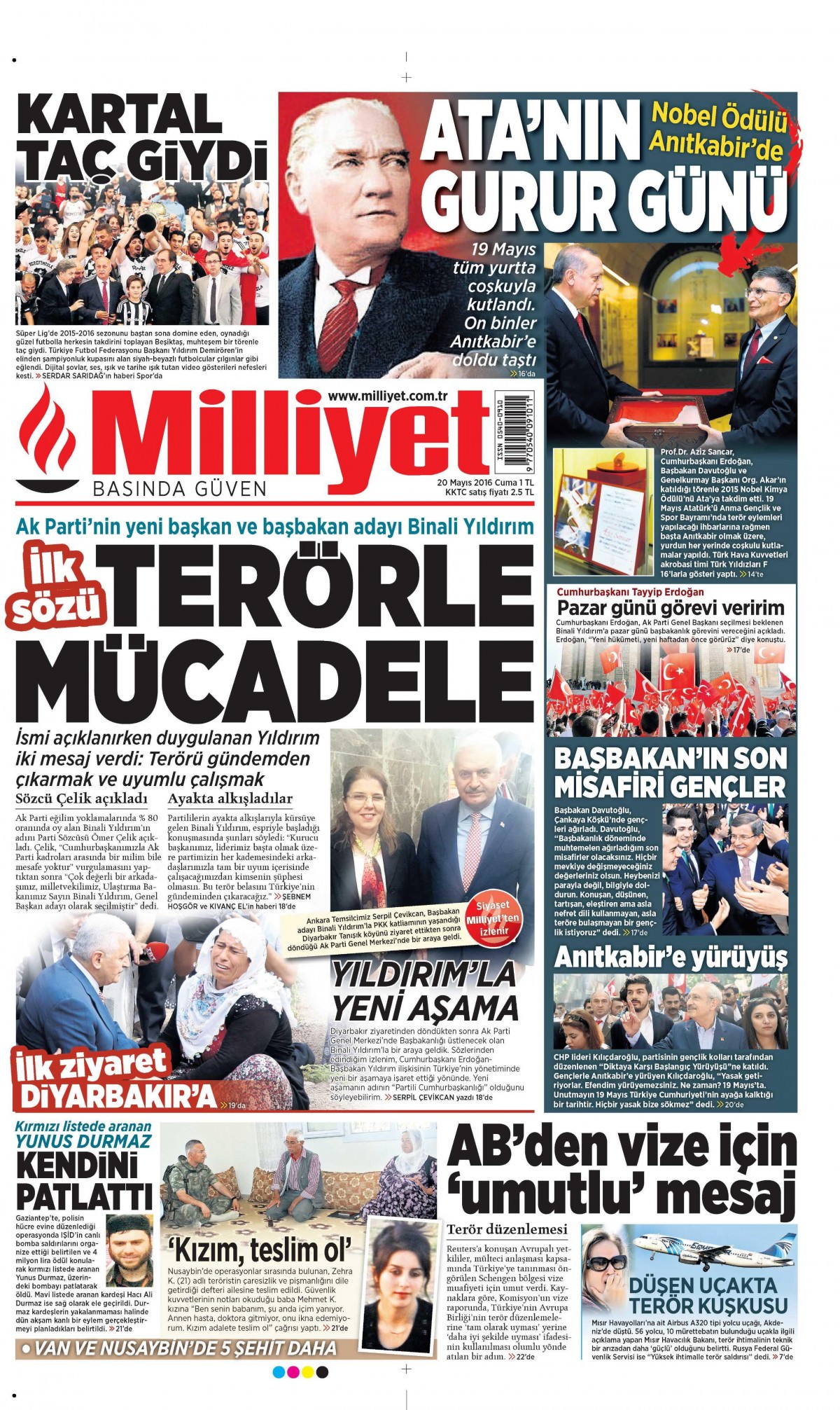 20 Mayıs 2016 gazete manşetleri - 3