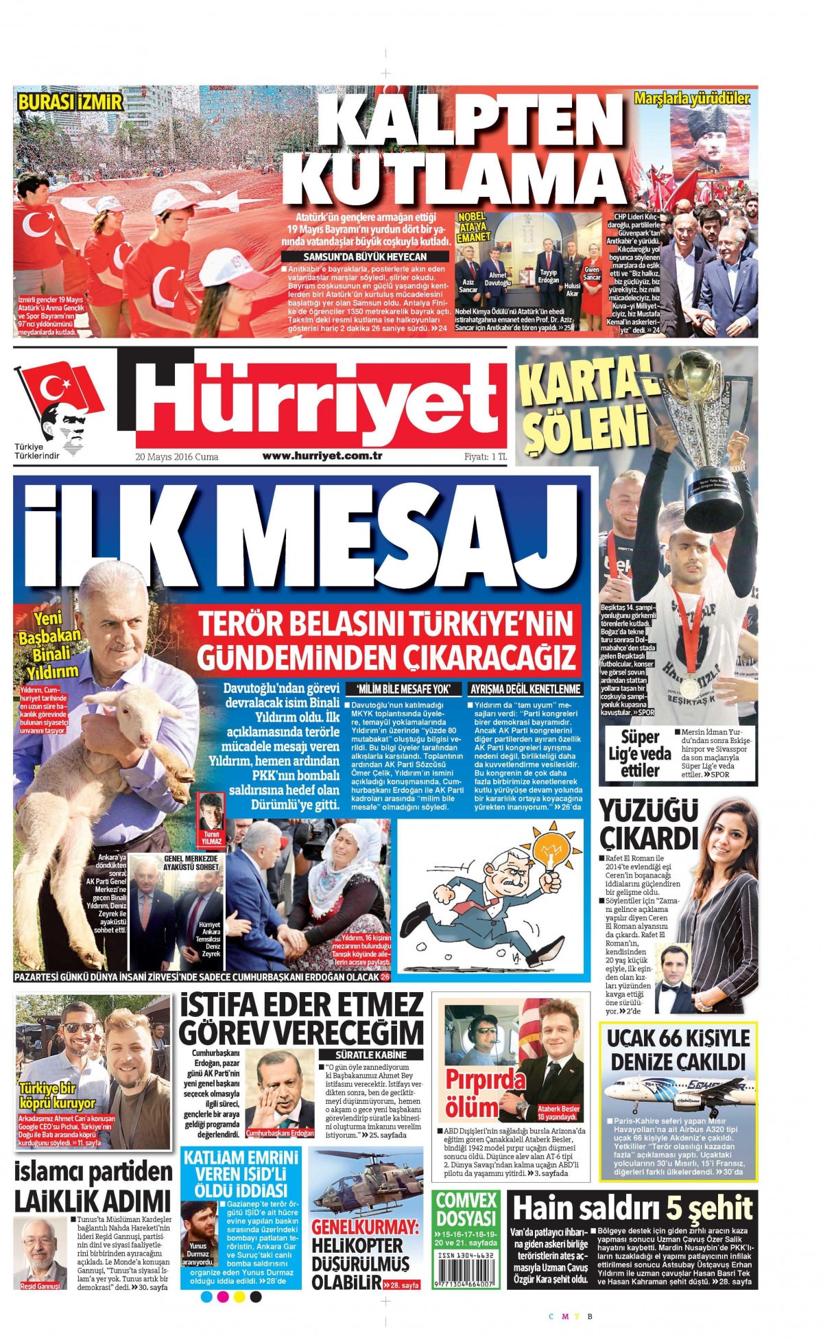 20 Mayıs 2016 gazete manşetleri - 22