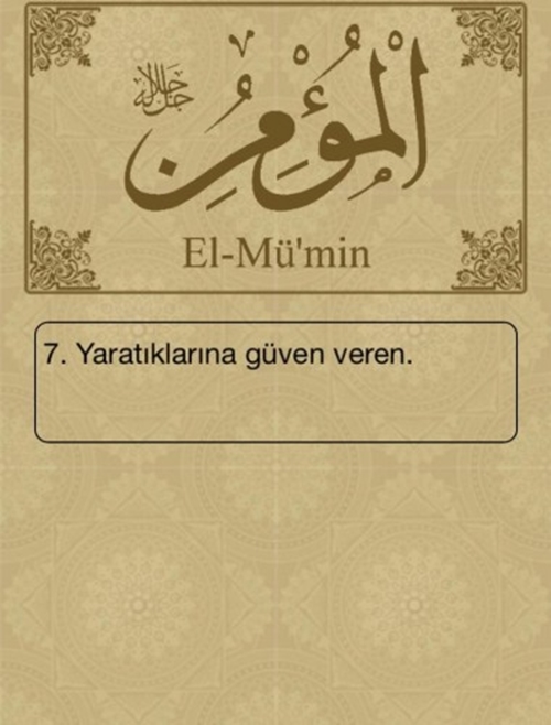 Esma-ül Hüsna ve anlamları - 12