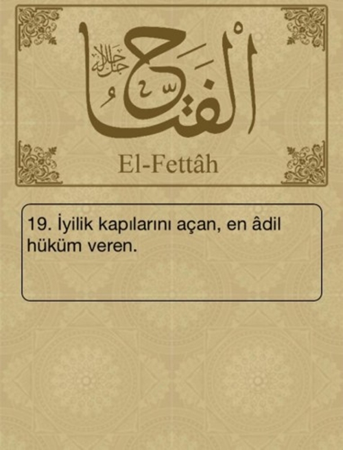 Esma-ül Hüsna ve anlamları - 20