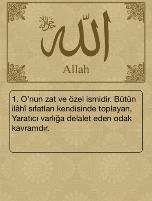 Esma-ül Hüsna ve anlamları - 1