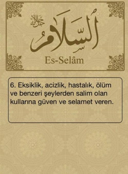 Esma-ül Hüsna ve anlamları - 4