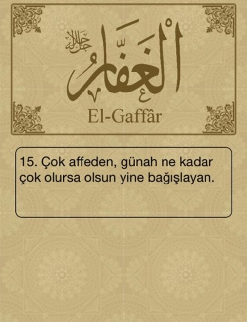 Esma-ül Hüsna ve anlamları - 6