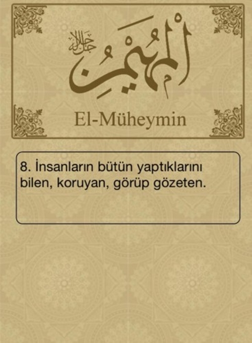 Esma-ül Hüsna ve anlamları - 5