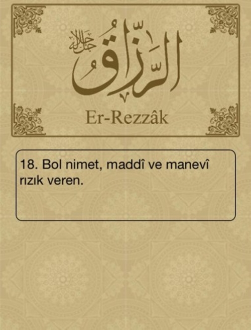 Esma-ül Hüsna ve anlamları - 15