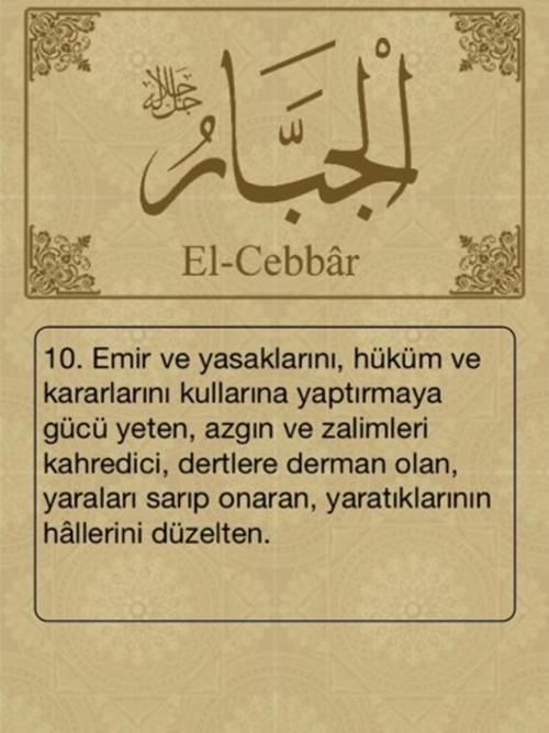 Esma-ül Hüsna ve anlamları - 3