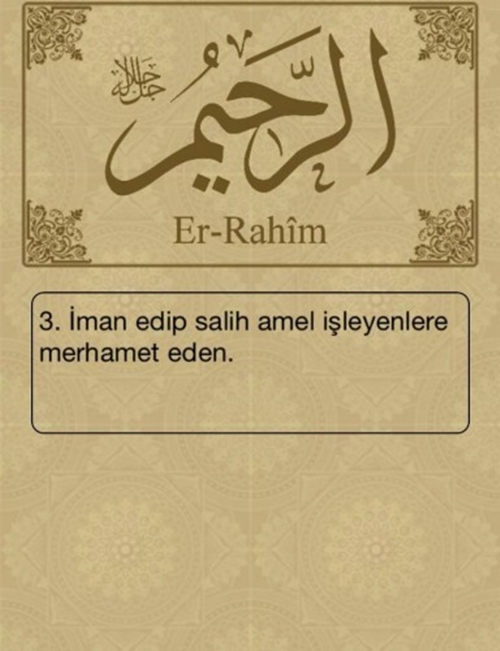 Esma-ül Hüsna ve anlamları - 9