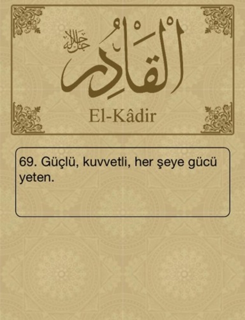 Esma-ül Hüsna ve anlamları - 59