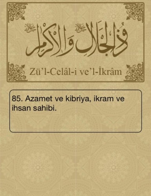 Esma-ül Hüsna ve anlamları - 53