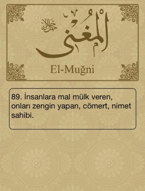 Esma-ül Hüsna ve anlamları - 84