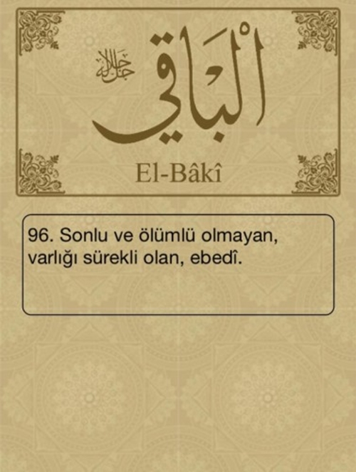 Esma-ül Hüsna ve anlamları - 39