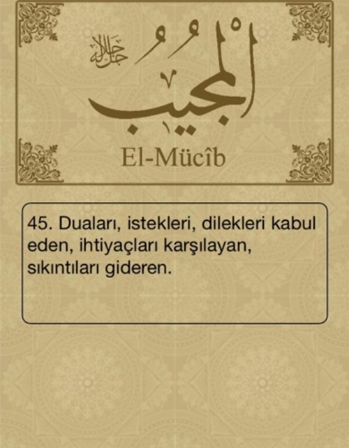 Esma-ül Hüsna ve anlamları - 85