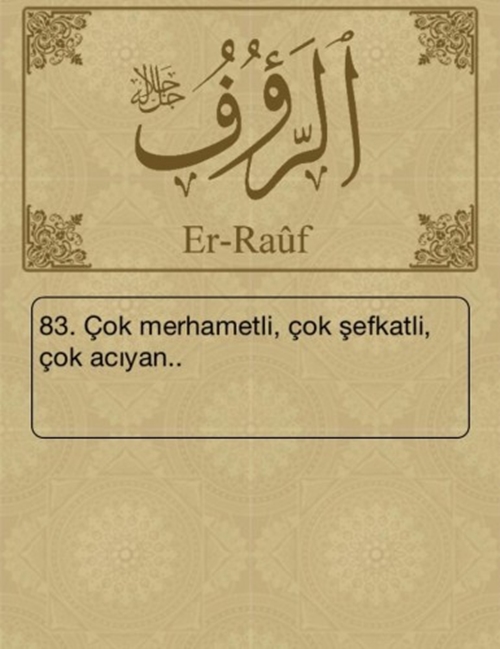 Esma-ül Hüsna ve anlamları - 70