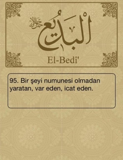 Esma-ül Hüsna ve anlamları - 99