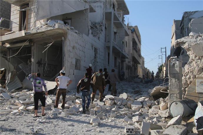 Halep'e varil bombalı saldırı - 1