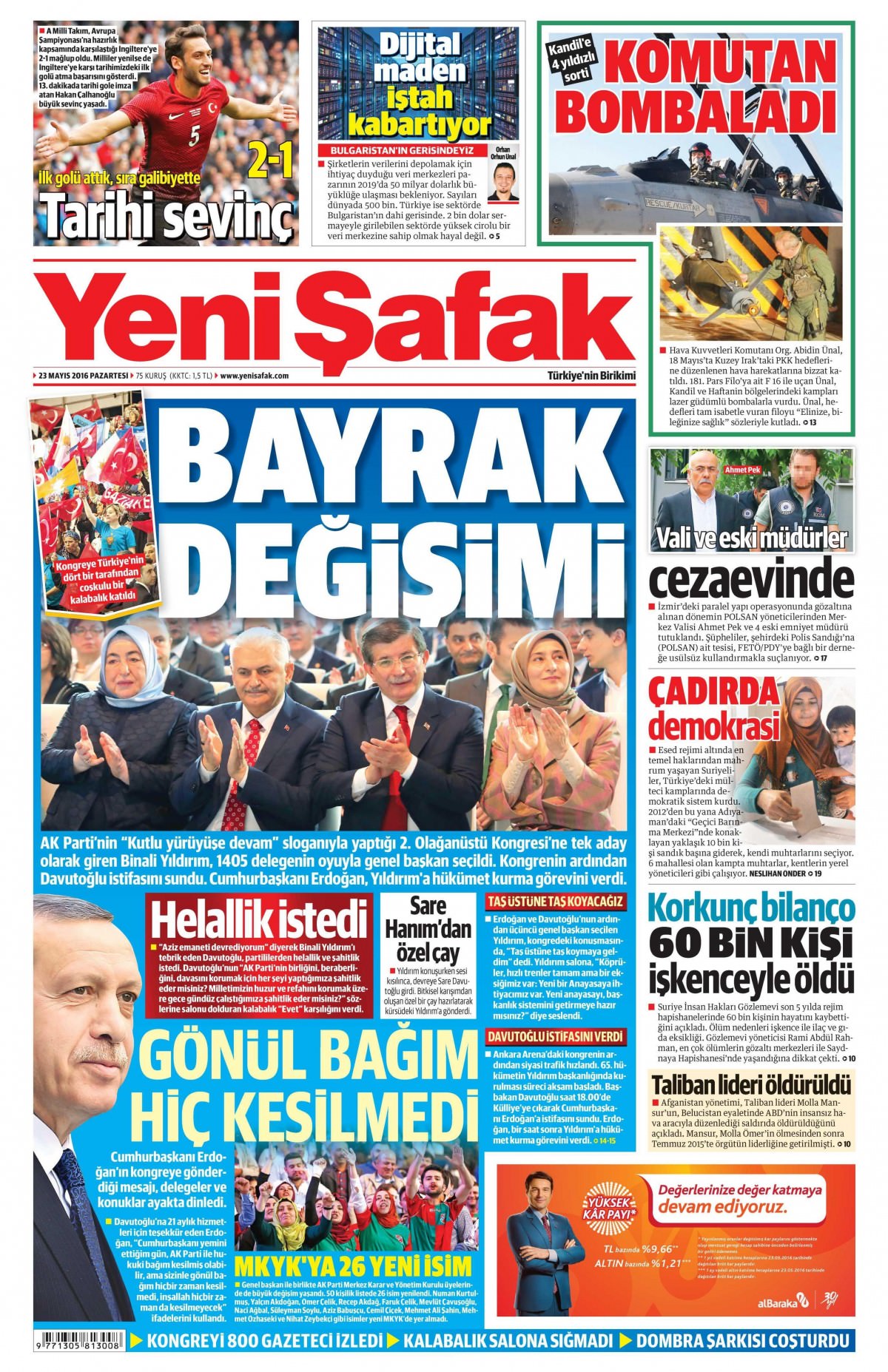 23 Mayıs 2016 gazete manşetleri - 792
