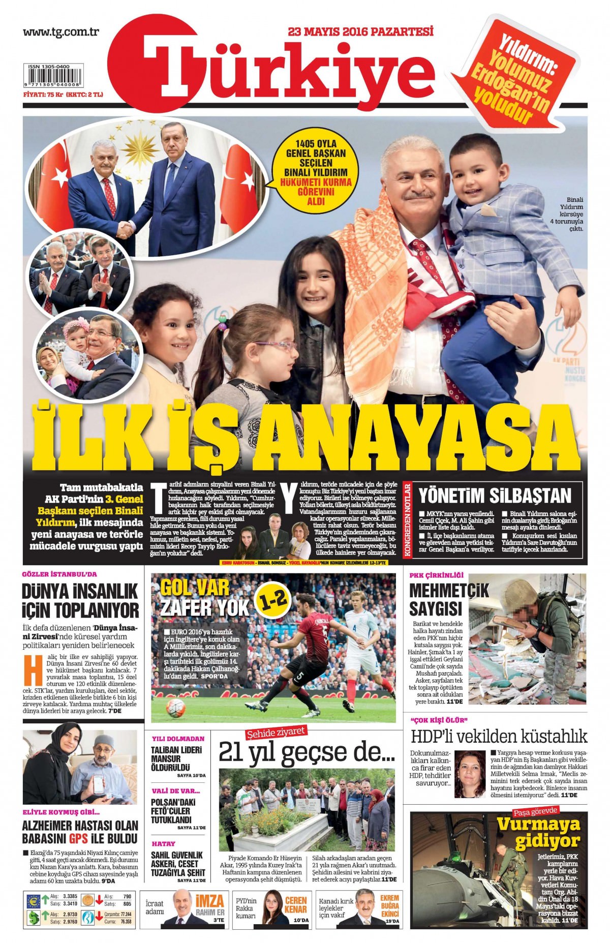 23 Mayıs 2016 gazete manşetleri - 676