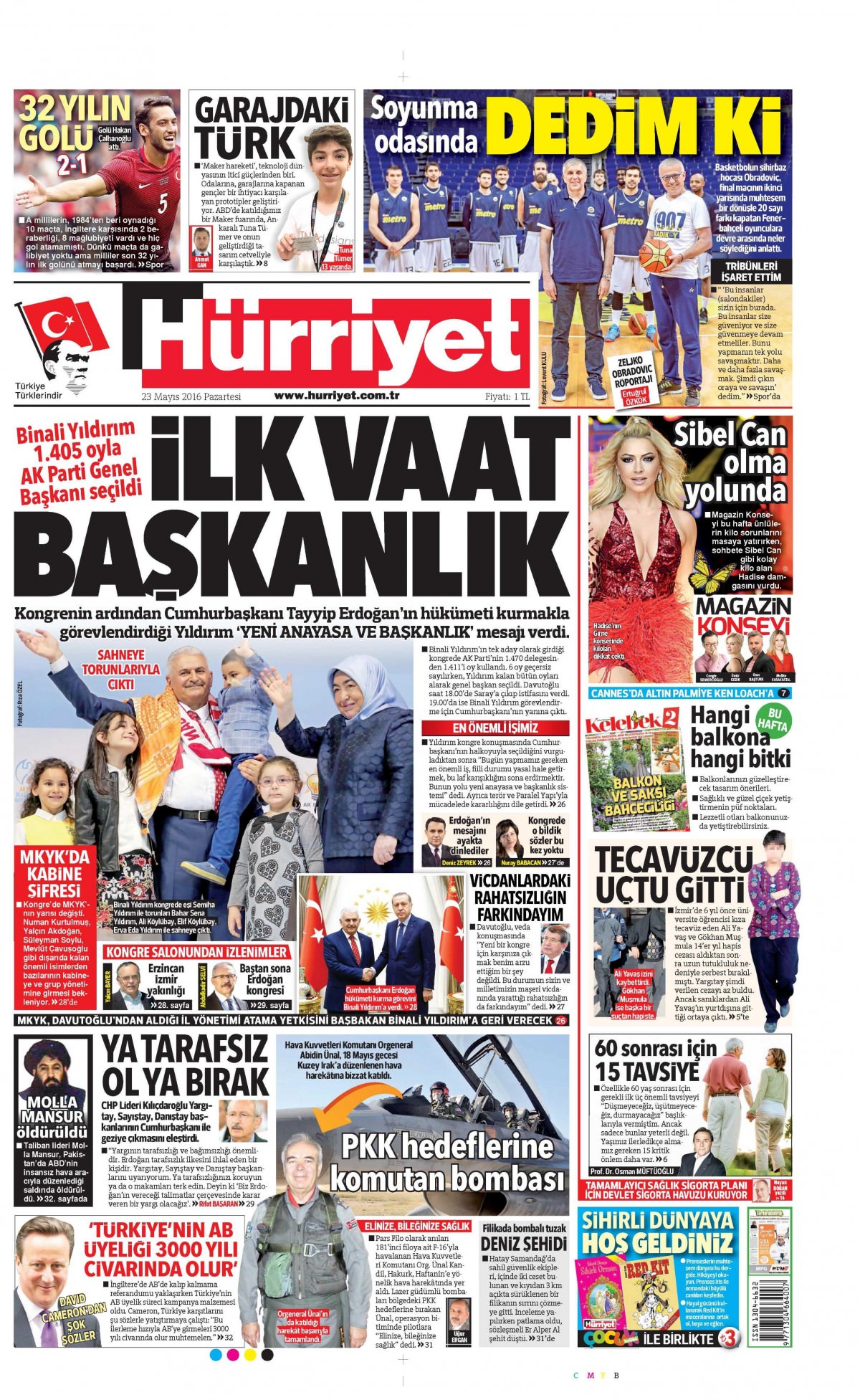 23 Mayıs 2016 gazete manşetleri - 910