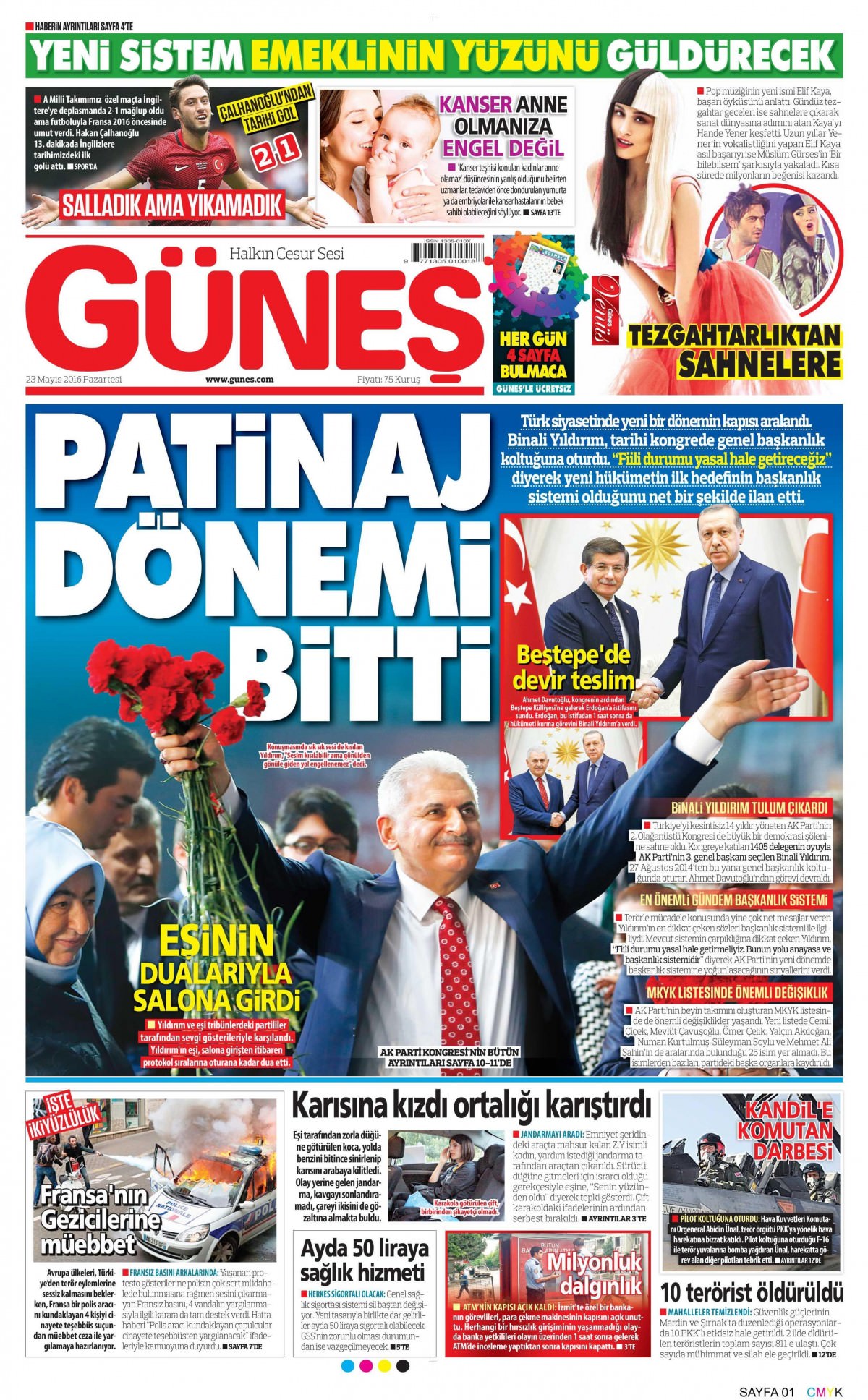 23 Mayıs 2016 gazete manşetleri - 561