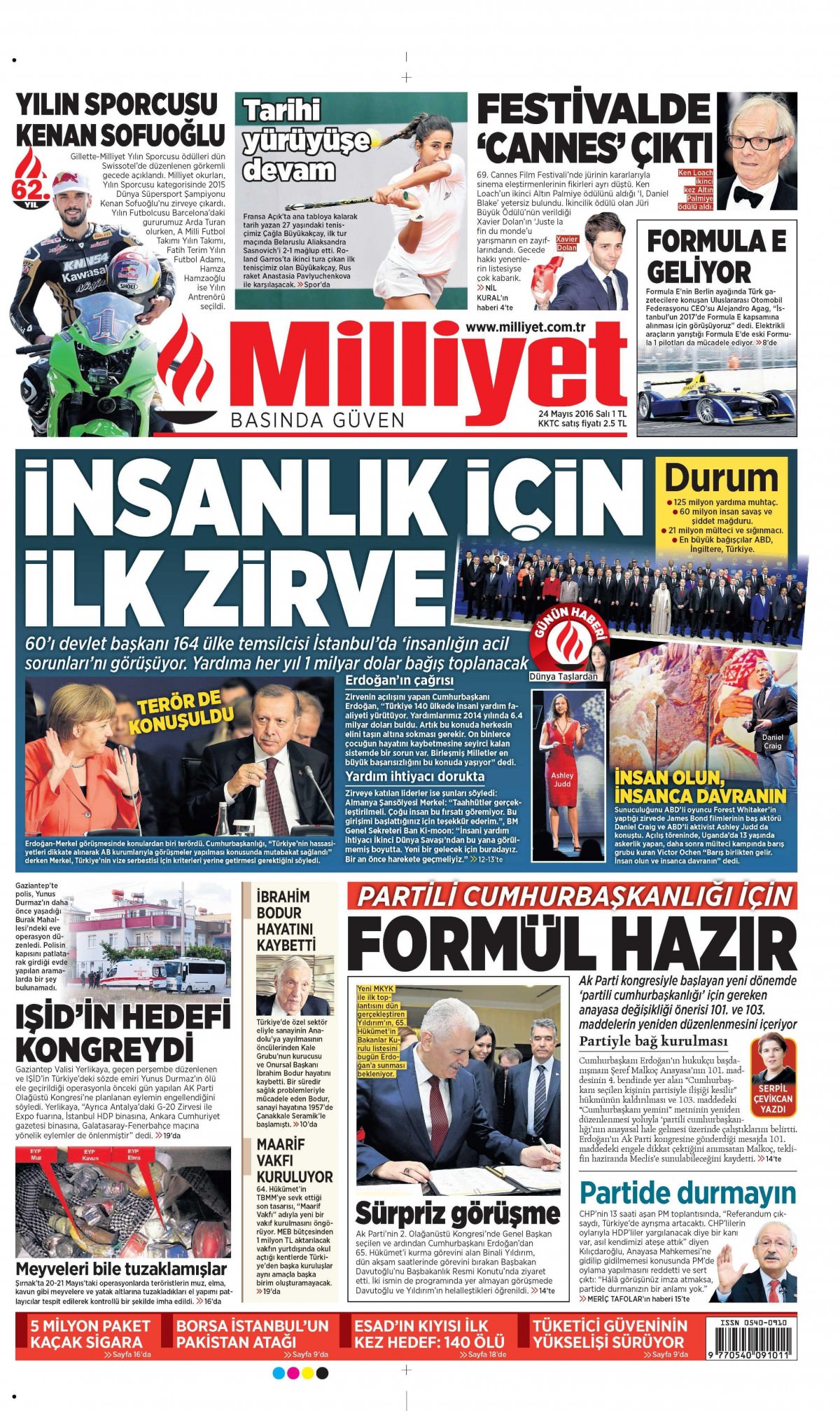 24 Mayıs 2016 gazete manşetleri - 604
