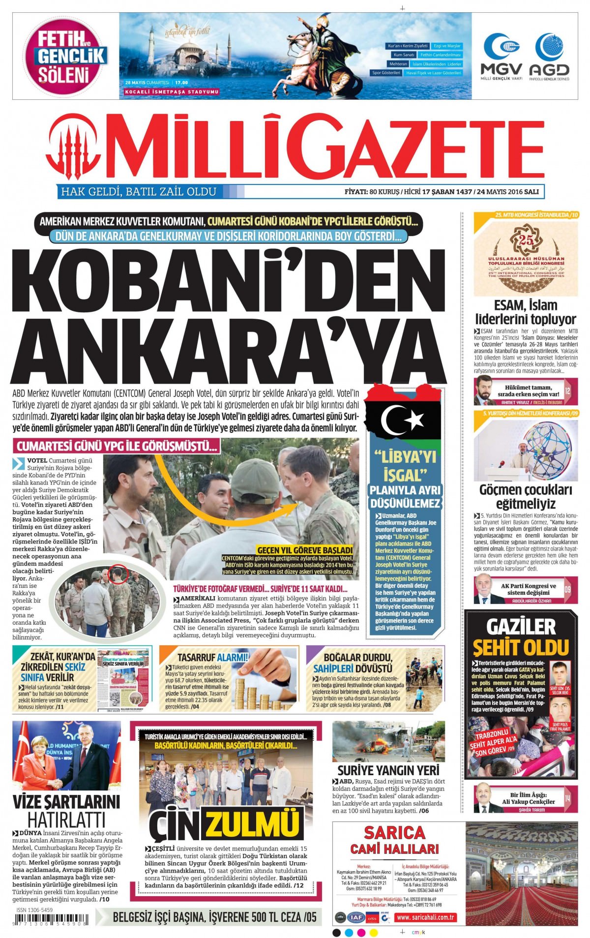 24 Mayıs 2016 gazete manşetleri - 719