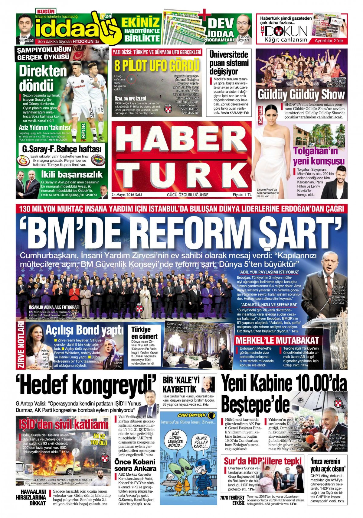 24 Mayıs 2016 gazete manşetleri - 610