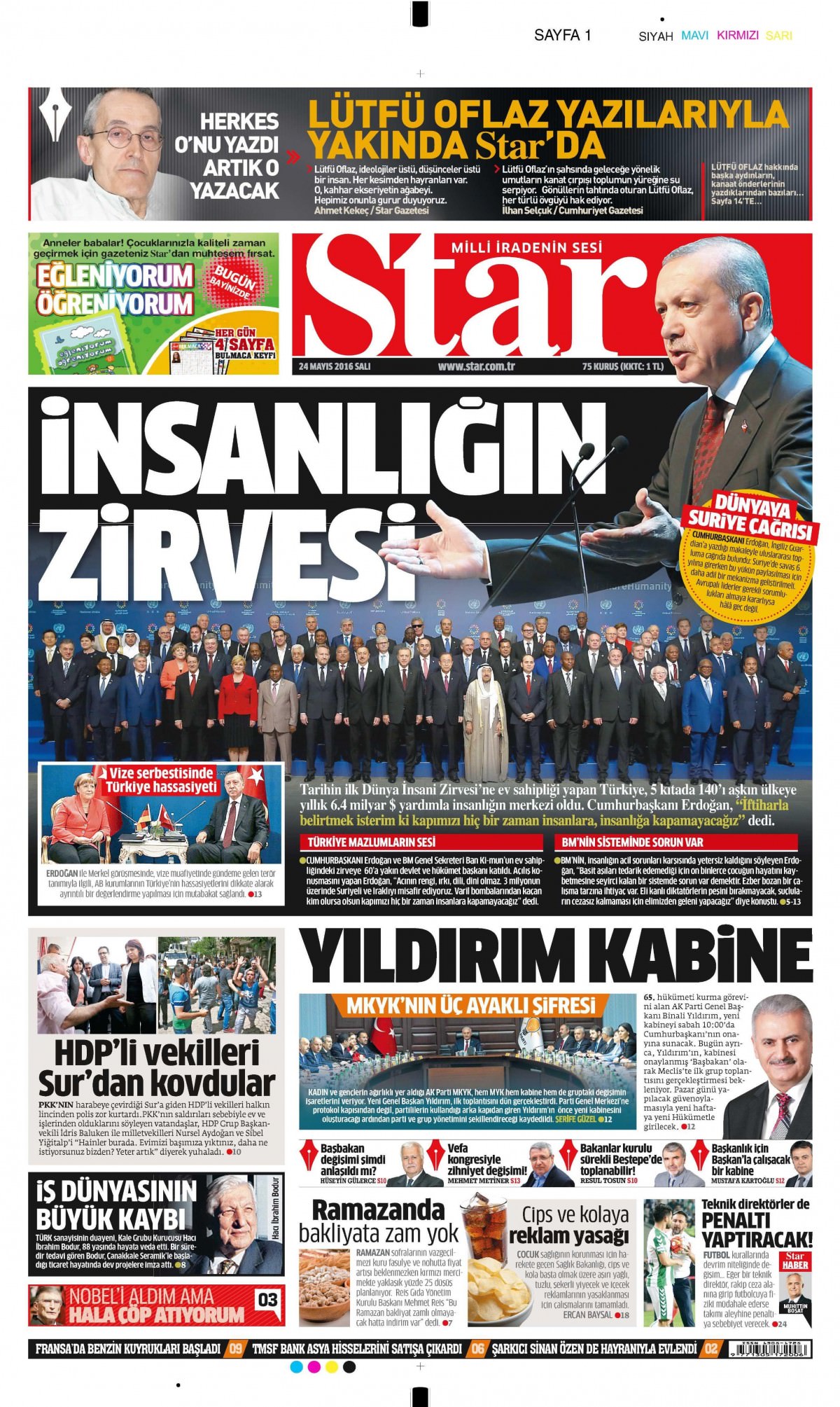 24 Mayıs 2016 gazete manşetleri - 839