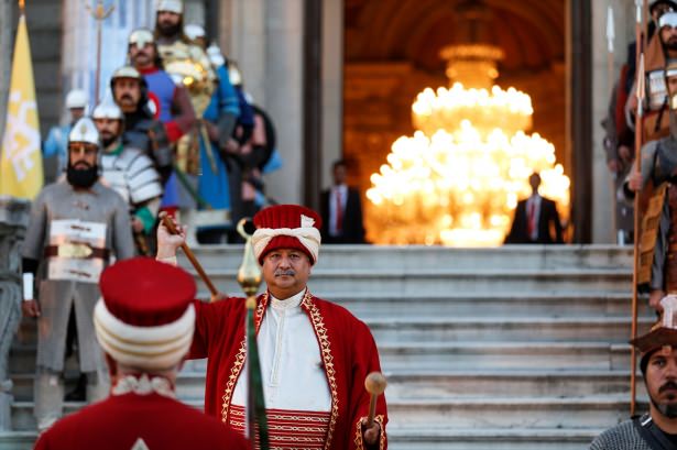 Erdoğan'dan liderlere mehterli karşılama - 688