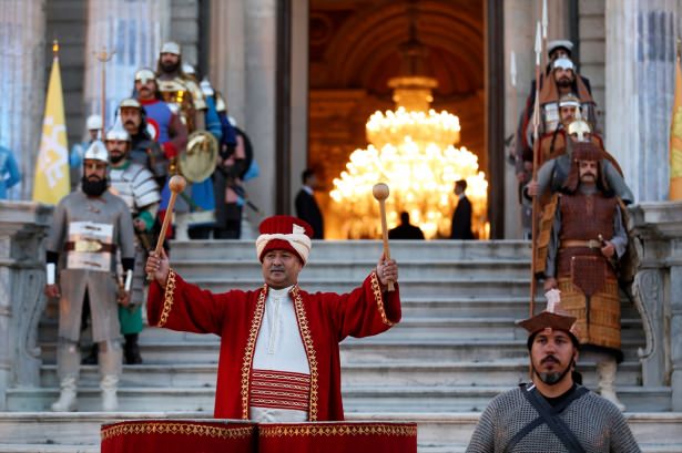 Erdoğan'dan liderlere mehterli karşılama - 732