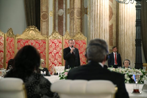 Erdoğan'dan liderlere mehterli karşılama - 847