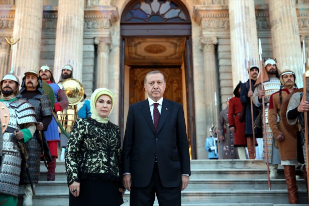 Erdoğan'dan liderlere mehterli karşılama - 902