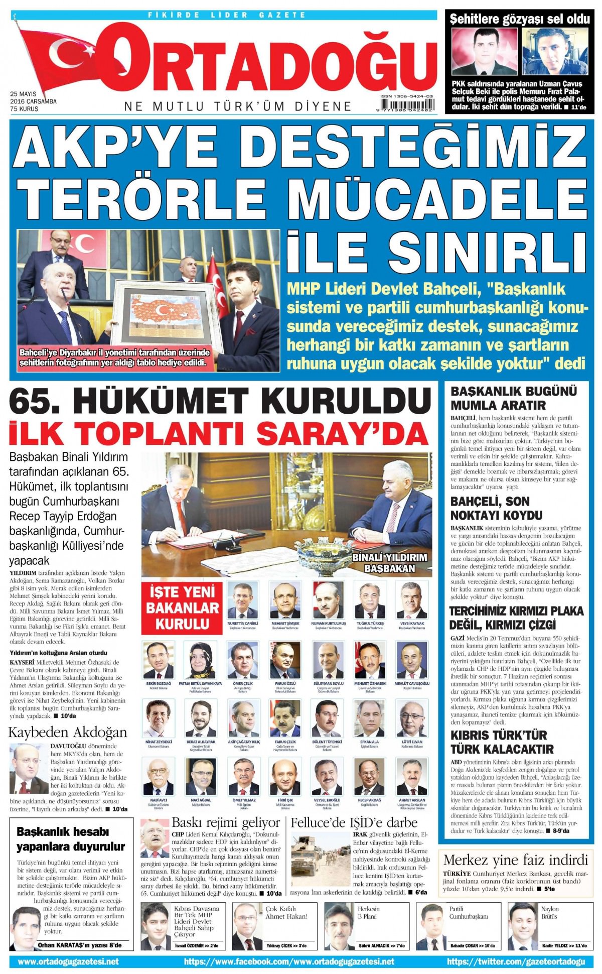 25 Mayıs 2016 gazete manşetleri - 612