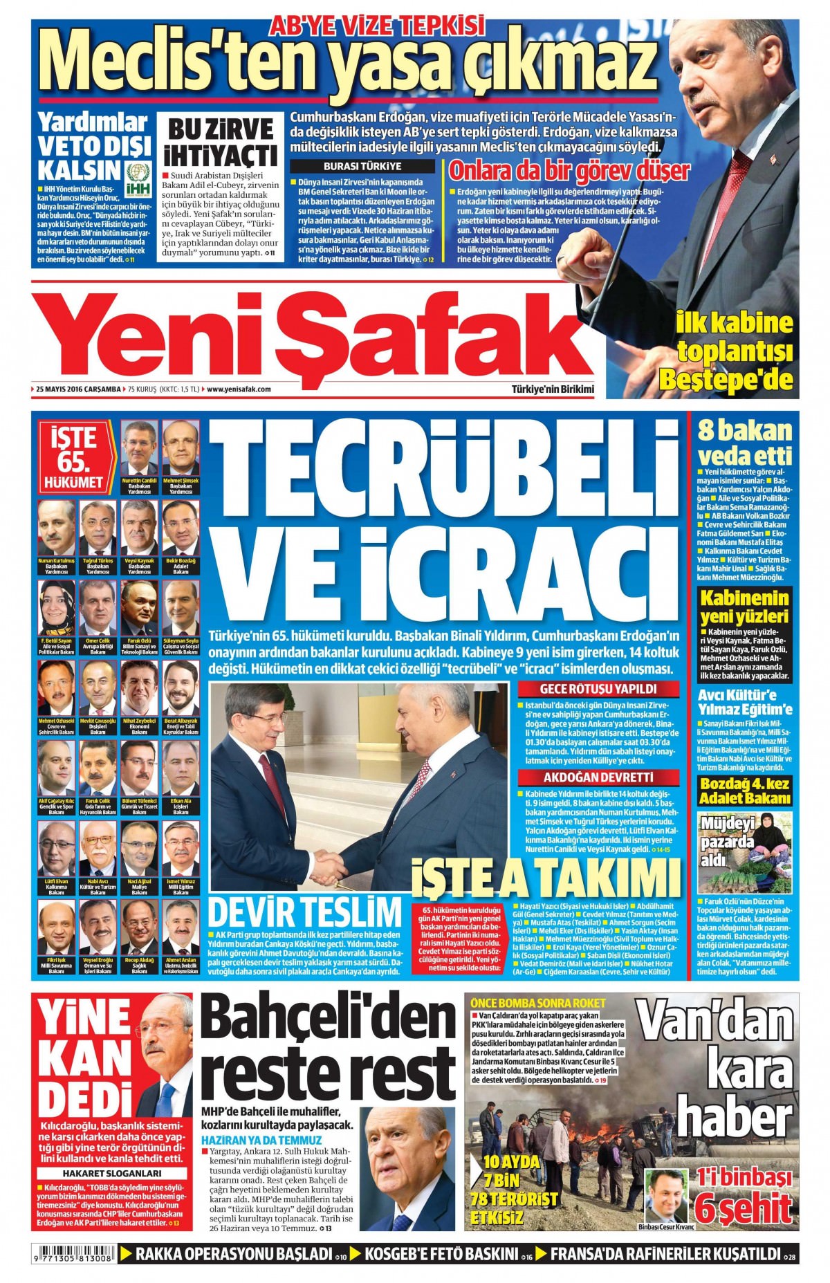 25 Mayıs 2016 gazete manşetleri - 790