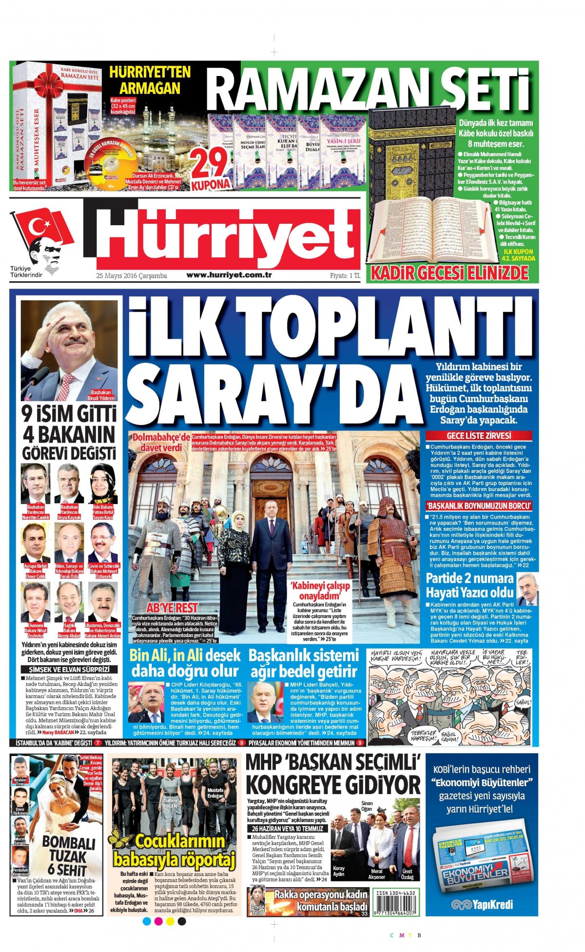 25 Mayıs 2016 gazete manşetleri - 818