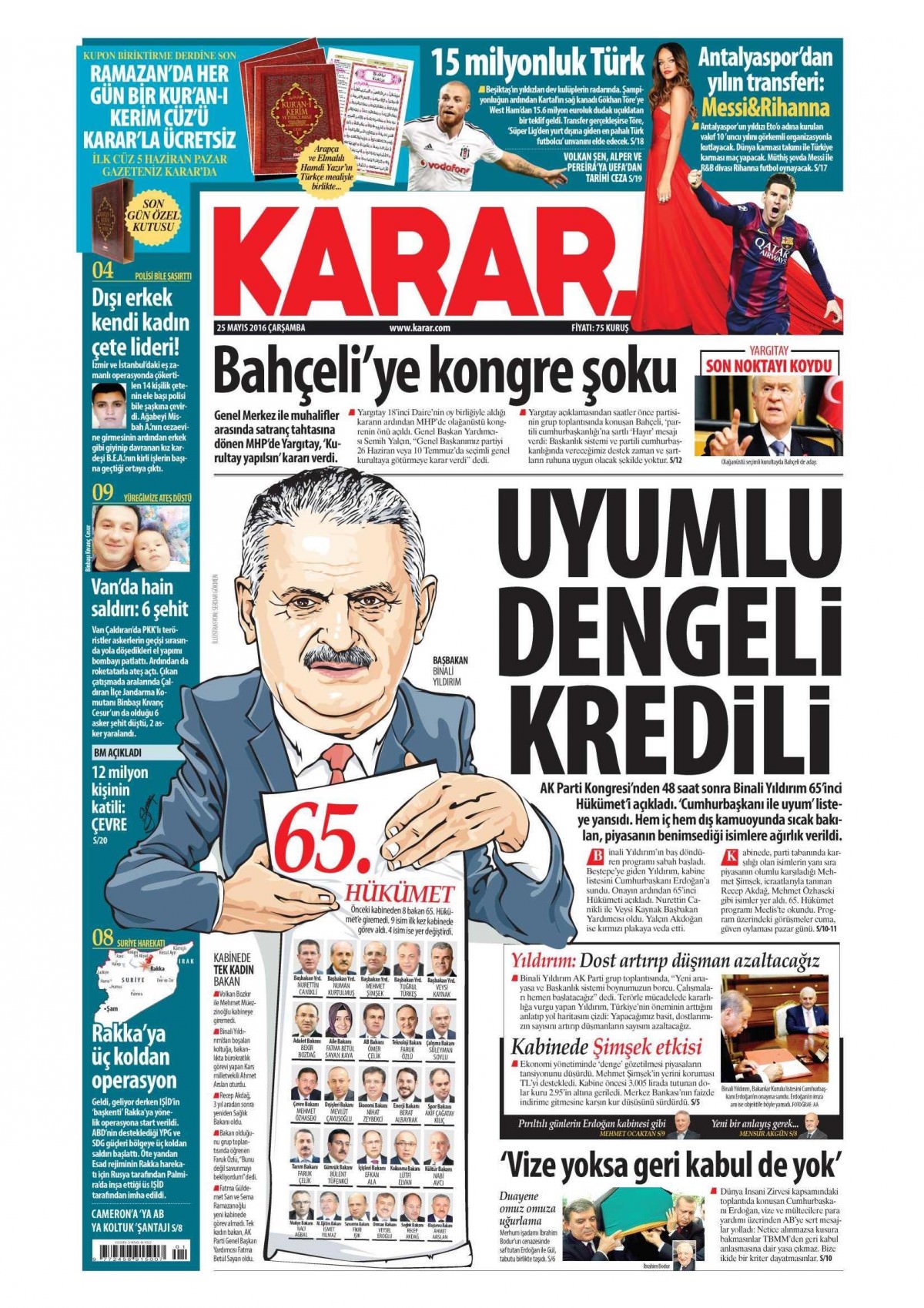 25 Mayıs 2016 gazete manşetleri - 748